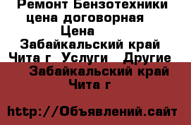 Ремонт Бензотехники цена договорная  › Цена ­ 1 - Забайкальский край, Чита г. Услуги » Другие   . Забайкальский край,Чита г.